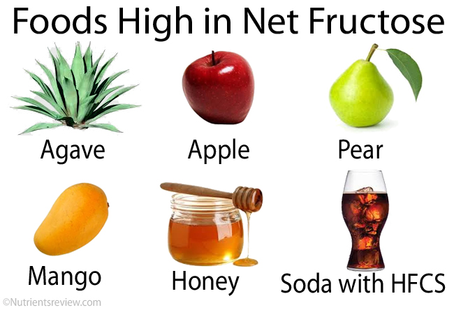 Fructose Levels In Food Chart